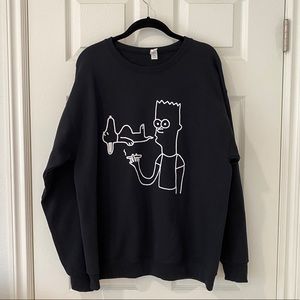 Small Spells Bart Smoking Snoopy Sweatshirt